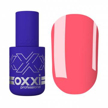 Гель-лак для ногтей Oxxi Professional 244 Яркий коралловый, неоновый, 10 мл