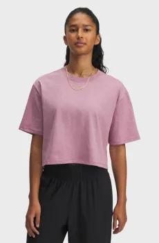 Женская розовая футболка UA Rival SS Розовый L Under Armour 1389721-659