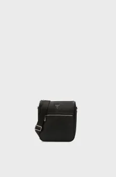 Мужская черная сумка MILANO Черный ONESIZE Guess HMMISAP5417