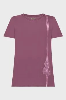 Женская фиолетовая футболка Фиолетовый 36 CMP 33F7766-C904