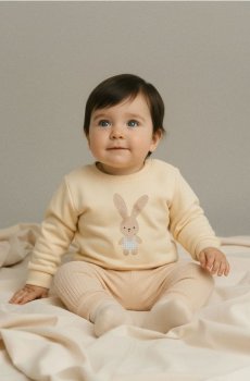 Кофта з круглим вирізом - нюдовий