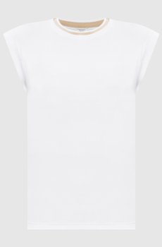 Белый топ с эффектом наложения слоев