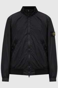 Черная ветровка с логотипом