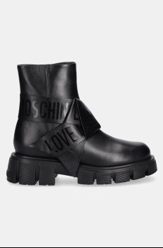 Кожаные полусапожки Love Moschino