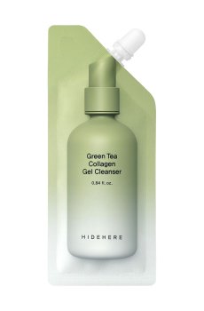 Гель для умывания HIDEHERE Green Tea Collagen Gel Cleanser с коллагеном и зеленым чаем, 25 мл
