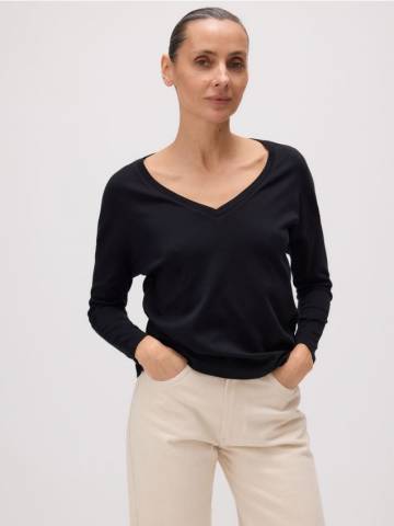 Reserved - LADIES` T-SHIRT - чорний - 2128I-99X Reserved - LADIES` T-SHIRT - чорний - 2128I-99X