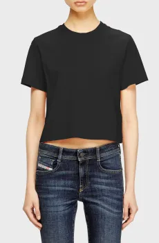 Женская черная футболка T-REG-CR-1 Черный XS Diesel A15461 RHERA