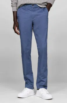 Мужские синие чиносы CHINO BLEECKER PRINTED STRUCTURE Синий 33-32 Tommy Hilfiger MW0MW35638