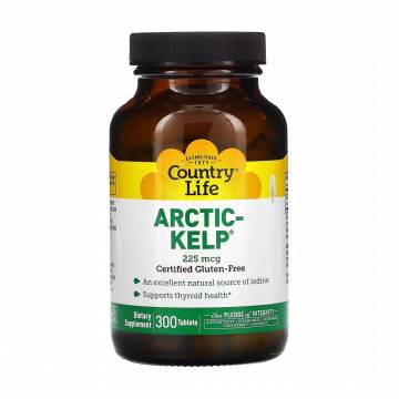Арктические водоросли Country Life Country Life Arctic-Kelp 225 мкг, 300 таблеток Арктические водоросли Country Life Country Life Arctic-Kelp 225 мкг, 300 таблеток