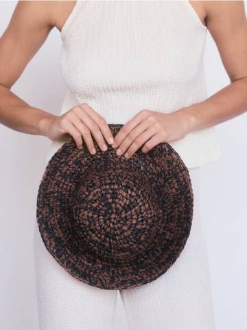 Reserved - Соломенная шляпа - коричневий - 761CO-88X