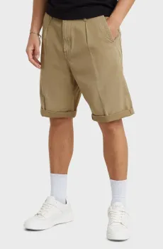 Мужские бежевые шорты Pleated chino short Бежевый 29 G-Star RAW D24544,C962