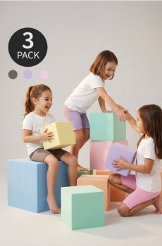 Бавовняні велосипедні шорти з воланами 3 штуки в упаковці - різнобарвний