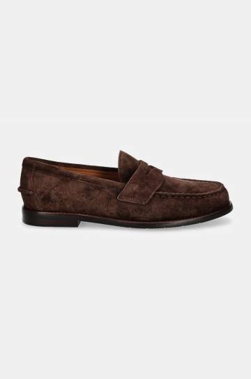 Замшевые мокасины Polo Ralph Lauren Alston Penny мужские цвет коричневый 803945281001 Замшевые мокасины Polo Ralph Lauren Alston Penny мужские цвет коричневый 803945281001