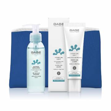 Набор для лица BABE Laboratorios (мицеллярный гель, 90 мл + крем SPF 20, 50 мл + косметичка) Набор для лица BABE Laboratorios (мицеллярный гель, 90 мл + крем SPF 20, 50 мл + косметичка)