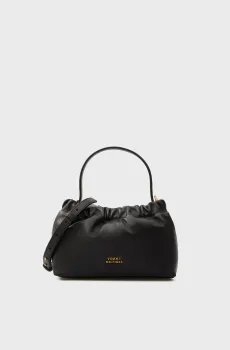 Женская черная кожаная сумка SOFT Черный ONESIZE Tommy Hilfiger AW0AW18306