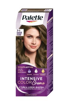 Стойкая крем-краска для волос Palette Интенсивный цвет, 7-1 Холодный средне-русый, 110 мл
