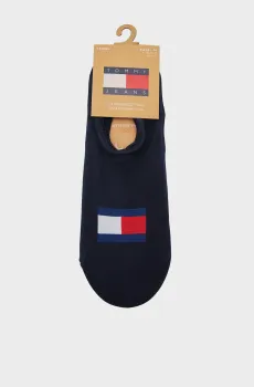 Темно-синие следы (2 пары) TH UNI TJ FOOTIE 2P FLAG Синий 43-46 Tommy Hilfiger 701228224