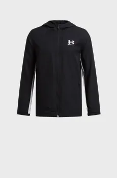 Детская черная ветровка UA B Rival Wvn Jacket Черный 7 Under Armour 1390154-001