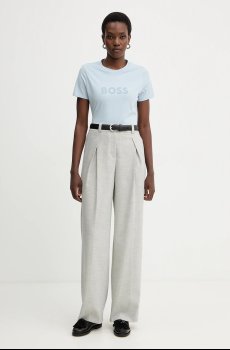 Хлопковая футболка BOSS Orange BOSS ORANGE C_Elogo_5