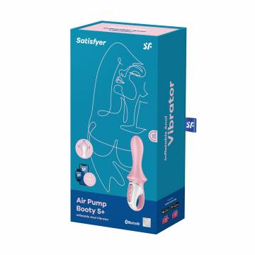 Анальный смарт-вибратор Satisfyer Air Pump Booty 5+ Inflatable Anal Vibrator розовый, 1 шт Анальный смарт-вибратор Satisfyer Air Pump Booty 5+ Inflatable Anal Vibrator розовый, 1 шт