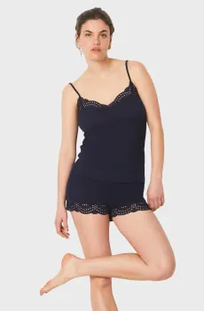 Женские темно-синие шорты JOSEPHINE Синий S Etam 6544684