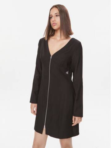 Calvin Klein Jeans Повсякденна сукня J20J221910 Чорний Regular Fit Calvin Klein Jeans Повсякденна сукня J20J221910 Чорний Regular Fit
