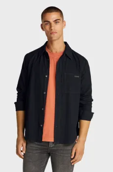 Мужская черная рубашка REGULAR CHAMBRAY Черный XL Calvin Klein Jeans J30J326563