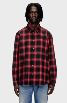 Мужская рубашка в клетку S-SIMPLY-CHECK-HGBT Разноцветный 52 Diesel A18502 0HGBT