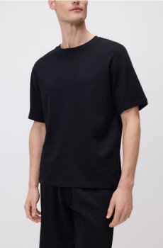 Reserved - Футболка звичайного крою з бамбуковим волокном - чорний - 052IS-99X