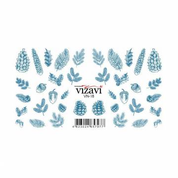 Водные наклейки для ногтей Vizavi Professional VN-18 Водные наклейки для ногтей Vizavi Professional VN-18