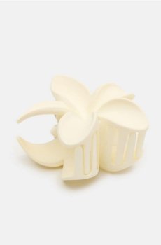 Заколка для волосся у формі квітки - кремовий
