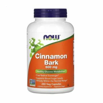 Кора корицы NOW foods Cinnamon Bark 600 мг, 240 капсул Кора корицы NOW foods Cinnamon Bark 600 мг, 240 капсул