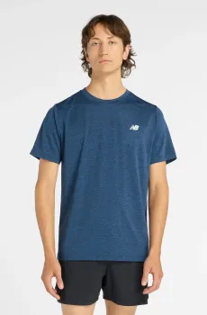 Мужская темно-синяя футболка Sport Training Синий XL New Balance MT61T72UNNH