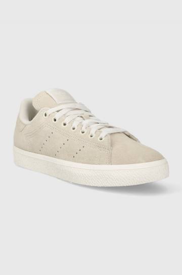Замшевые кроссовки adidas Originals Stan Smith CS W цвет бежевый Замшевые кроссовки adidas Originals Stan Smith CS W цвет бежевый