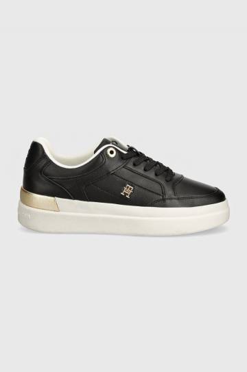 Кроссовки Tommy Hilfiger LUX HARDWARE COURT цвет чёрный FW0FW07997 Кроссовки Tommy Hilfiger LUX HARDWARE COURT цвет чёрный FW0FW07997