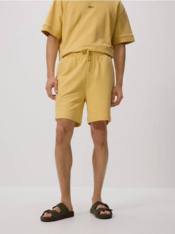 Reserved - Шорти comfort з високим вмістом бавовни - світло-жовтий - 3859C-10X