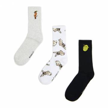 Cropp - Шкарпетки, 3 пари Shrek - різнобарвний Cropp - Шкарпетки, 3 пари Shrek - різнобарвний