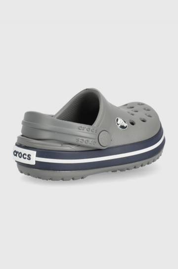 Детские шлепанцы Crocs цвет серый Детские шлепанцы Crocs цвет серый
