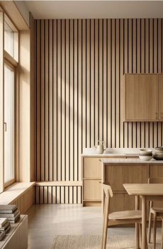 Набір стінових панелей з імітацією дерева 4 pack - нюдовий