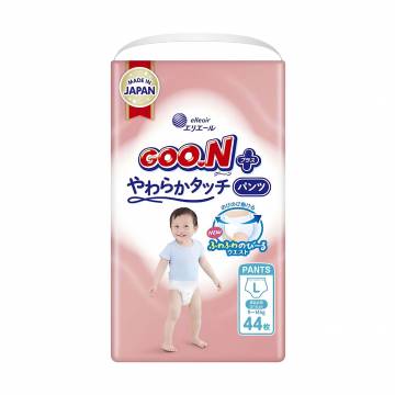 Трусики-подгузники Goo.N Plus унисекс, размер L (для детей 9-14 кг), 44 шт Трусики-подгузники Goo.N Plus унисекс, размер L (для детей 9-14 кг), 44 шт