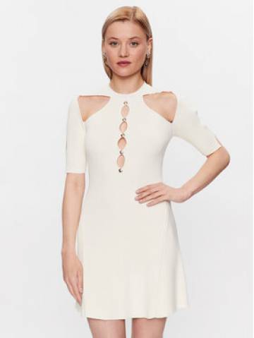 Pinko Трикотажна сукня 101227 A0TU Білий Regular Fit Pinko Трикотажна сукня 101227 A0TU Білий Regular Fit