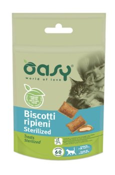 Лакомство для стерилизованных кошек Oasy Treats Sterilized с курицей, 60 г