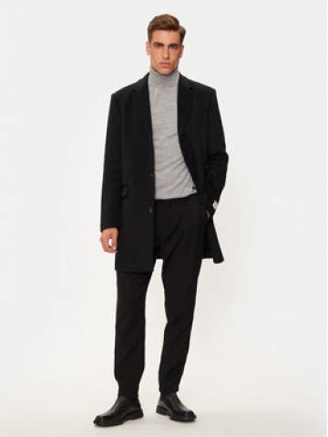 Calvin Klein Вовняне пальто K10K113664 Чорний Regular Fit Calvin Klein Вовняне пальто K10K113664 Чорний Regular Fit
