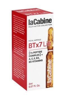 Концентрированная лифтинговая ампула для лица LaCabine BTx7 Lift Facial Ampoule с 7-пептидным комплексом и витаминами, 2 мл