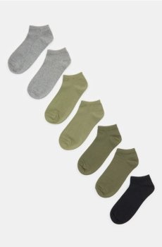 Ребристі шкарпетки 7 pack - різнобарвний