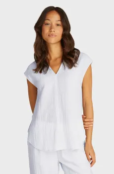 Женский светло-серый топ CRINKLED SLEEVELESS Серый 40 Calvin Klein K20K208210