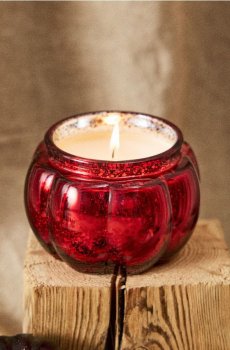Ароматична свічка у формі гарбуза Mulled wine - рожевувато-ліловий