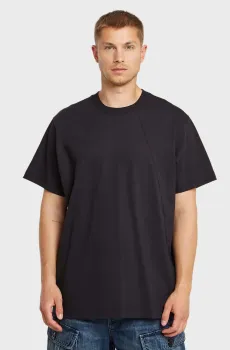 Мужская черная футболка Seam Черный L G-Star RAW D26449,C784
