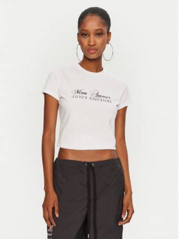 Juicy Couture Футболка Mon Amour JCSCT224407 Білий Slim Fit Juicy Couture Футболка Mon Amour JCSCT224407 Білий Slim Fit