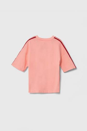 Детская хлопковая футболка adidas Originals TEE цвет розовый IY9544 Детская хлопковая футболка adidas Originals TEE цвет розовый IY9544